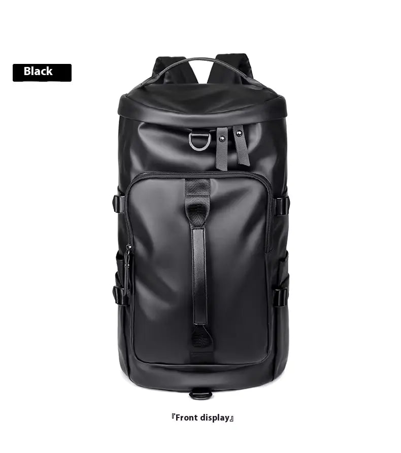 Travel Duffle Bag - Leather Vegan Weekend Bag For Men & Women