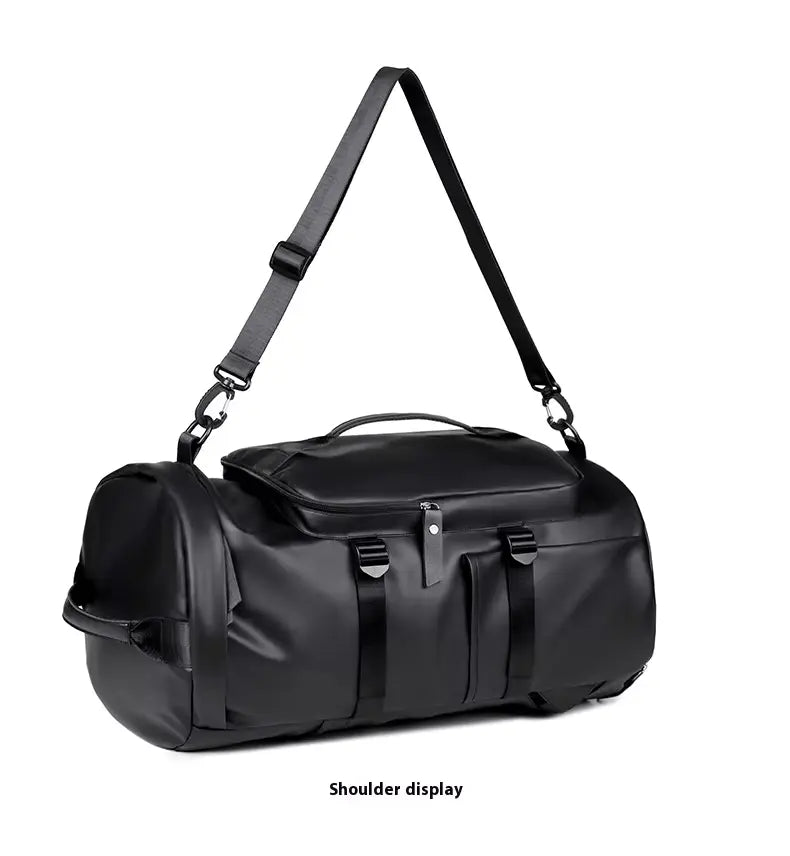 Travel Duffle Bag - Leather Vegan Weekend Bag For Men & Women