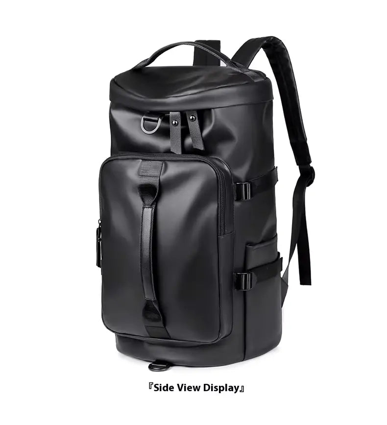 Travel Duffle Bag - Leather Vegan Weekend Bag For Men & Women
